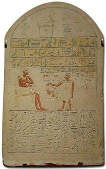 hierglife pe o stela funerara egipteana